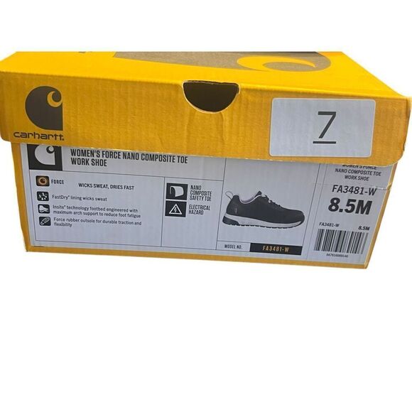 Carhartt woman’s force nano black composite toe work shoes 8.5M - Picture 7 of 7